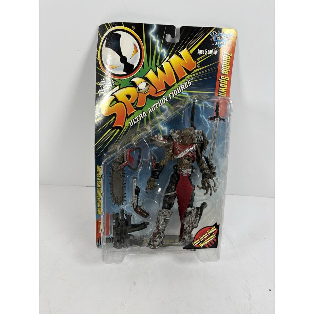 1998 McFarlane Spawn Series 7 Zombie Spawn Figure MOC Sealed w Weapons